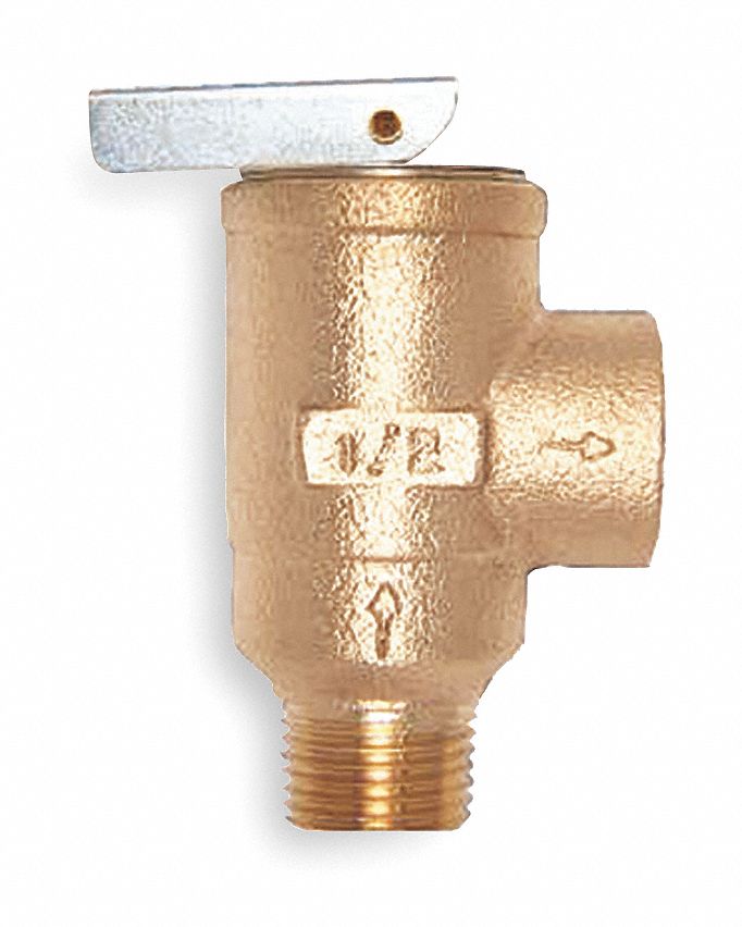 Apollo Cast Bronze Safety Relief Valve, MNPT Inlet Type, FNPT Outlet Type - 1740203