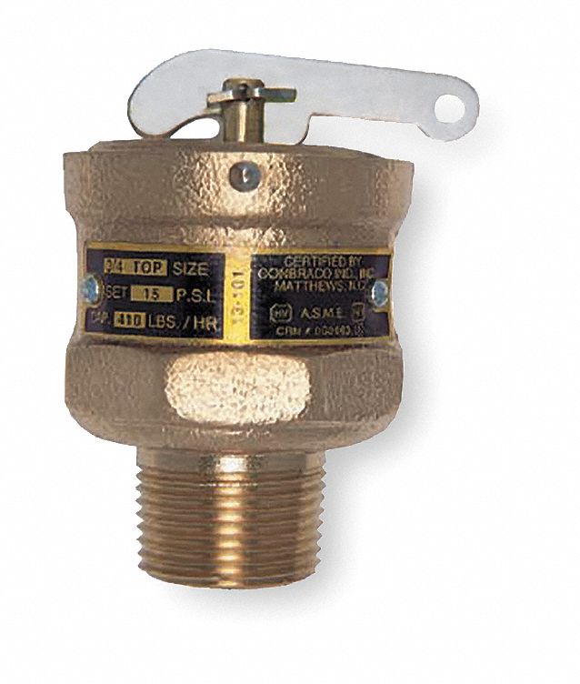 Apollo Cast Bronze Safety Relief Valve, MNPT Inlet Type, FNPT Outlet Type - 13101B05