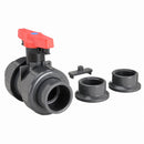 Spears Ball Valve, PVC, Inline True Union, 2-Piece, Pipe Size 1 in - 1829-010