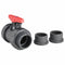 Spears Ball Valve, PVC, Inline True Union, 2-Piece, Pipe Size 4 in, Connection Type Socket x Socket - 1822-040