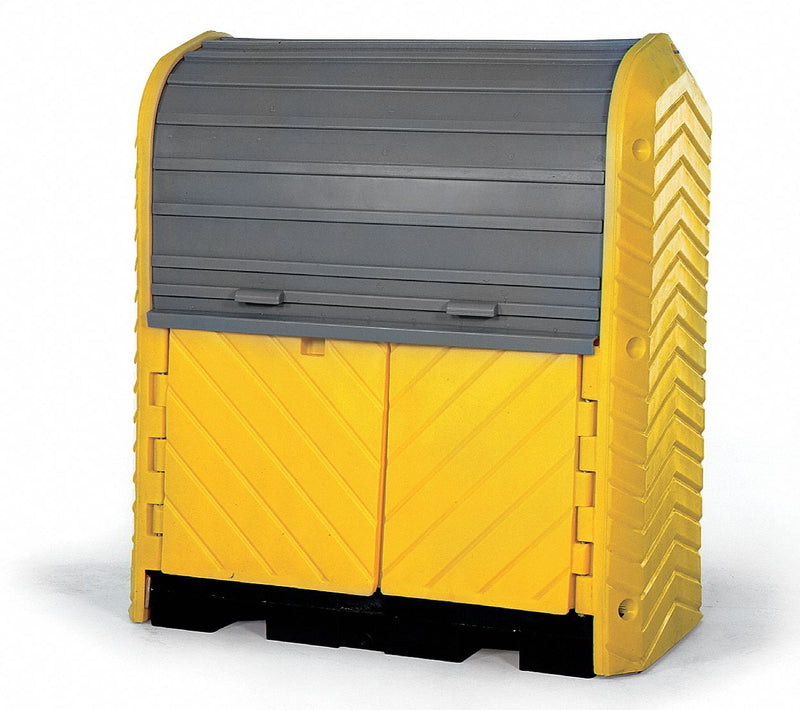 Ultratech Spill Containment Pallets, Covered, 66 gal Spill Capacity, 4,500 lb - 9612