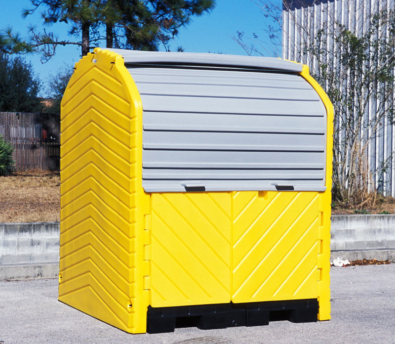 Ultratech Spill Containment Pallets, Covered, 75 gal Spill Capacity, 9,000 lb - 9636