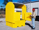 Ultratech IBC Containment Unit, Covered, 365 gal Spill Capacity, 8,500 lb - 1161