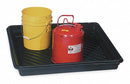 Ultratech Spill Tray, Polyethylene, 30 gal Spill Capacity, 40 in Length, 48 in Width, 3 1/2 in Height - 1036
