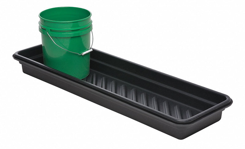 Ultratech Spill Tray, Polyethylene, 12 gal Spill Capacity, 12 in Length, 48 in Width, 4 3/4 in Height - 1031