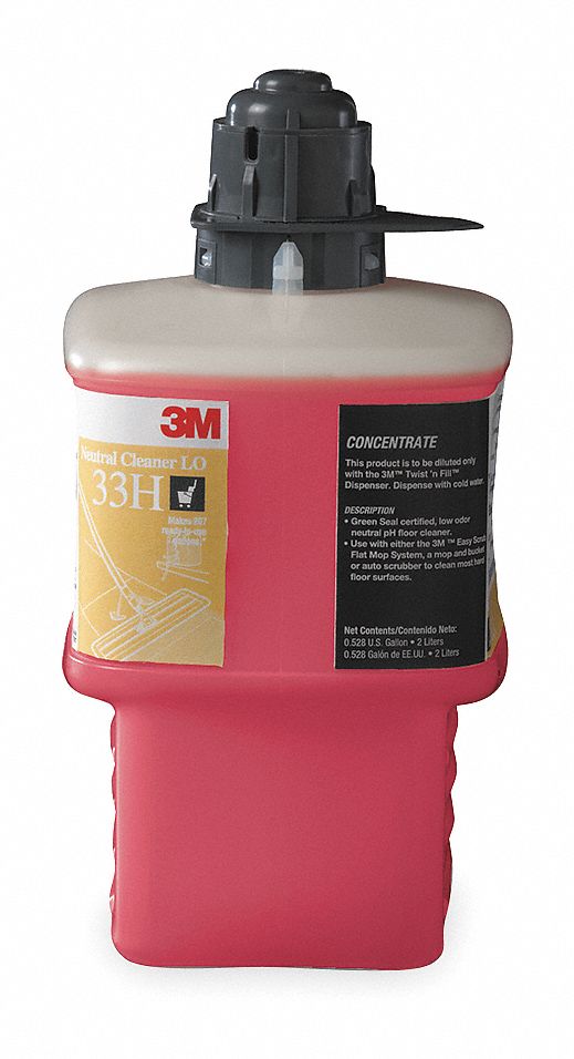 3M Floor Cleaner For Use With 3M(TM) Twist 'n Fill(TM) Chemical Dispenser, 1 EA - 33H