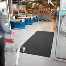 Notrax Indoor Entrance Mat, 6 ft L, 4 ft W, 3/8 in Thick, Rectangle, Gray - 118S0046GY