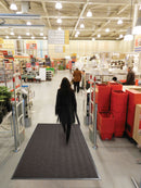 Notrax Indoor Entrance Mat, 8 ft L, 6 ft W, 3/8 in Thick, Rectangle, Charcoal - 118S0068CH