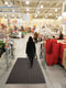 Notrax Indoor Entrance Mat, 5 ft L, 3 ft W, 3/8 in Thick, Rectangle, Charcoal - 118S0035CH
