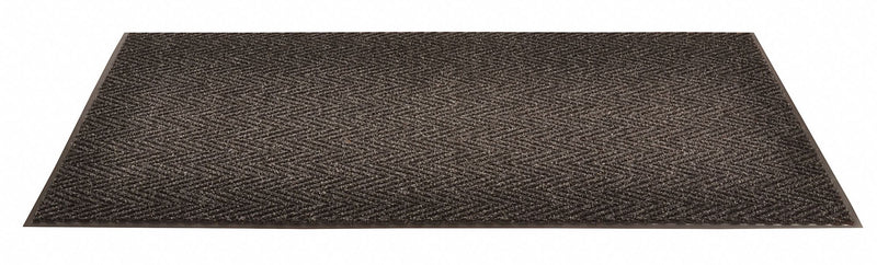 Notrax Indoor Entrance Mat, 5 ft L, 3 ft W, 3/8 in Thick, Rectangle, Charcoal - 118S0035CH