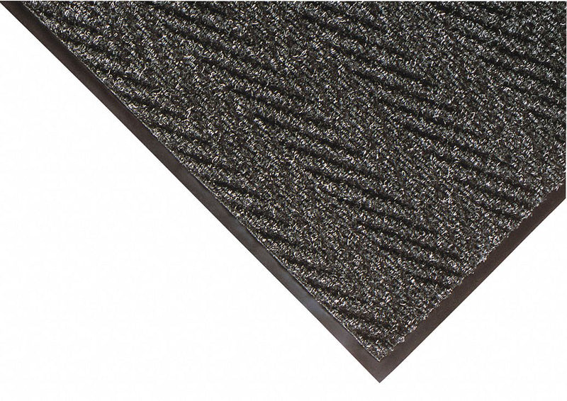 Notrax Indoor Entrance Mat, 5 ft L, 3 ft W, 3/8 in Thick, Rectangle, Charcoal - 118S0035CH