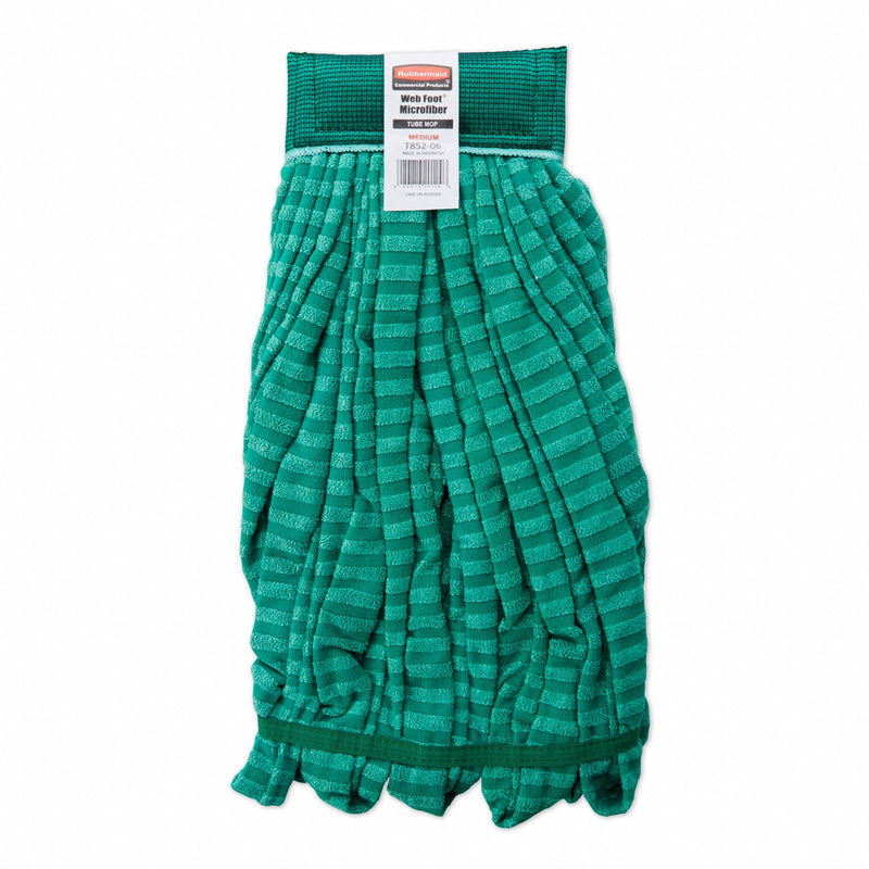Rubbermaid Side Gate Microfiber Tube Wet Mop Head, Green - FGT85206GR00