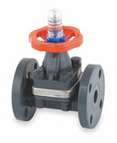 Hayward 8 17/64 in Flanged 2-Way Diaphragm Valve, 48 Coefficient of Volume, FPM - DAB1020FFK