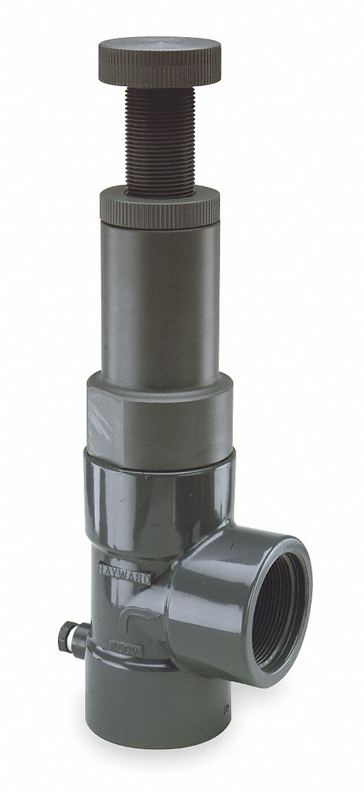 Hayward PVC Adjustable Relief Valve, FNPT Inlet Type, FNPT Outlet Type - RV1075T