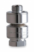 Chicago Faucets Inline Vacuum Breaker Outlet, Fits Brand Chicago Faucets, Brass, Chrome Finish - E22JKCP