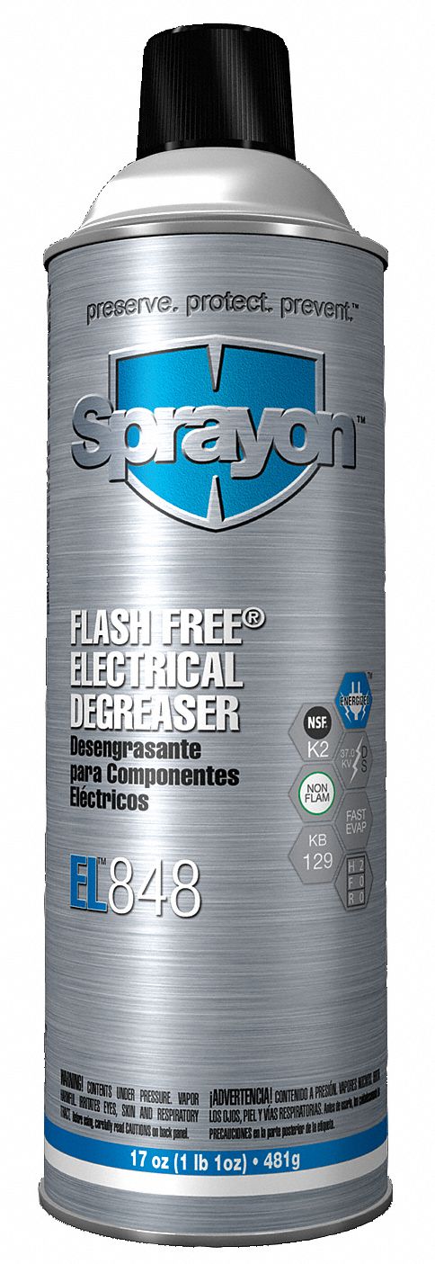 Sprayon Degreaser, 20 oz Cleaner Container Size, Aerosol Can Cleaner Container Type, Unscented Fragrance - SC0848T00