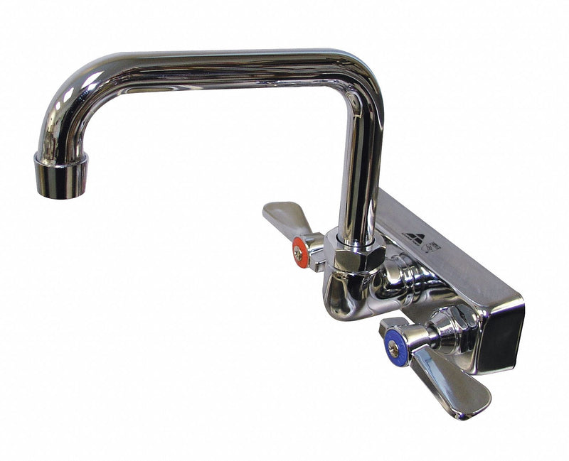 Advance Tabco Chrome, Gooseneck, Kitchen Sink Faucet, Manual Faucet Activation, 2.00 gpm - K-123
