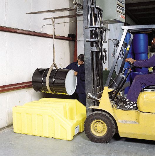 Enpac Drum Dispensing and Containment System, 102 gal Spill Capacity, 3000 lb Load Capacity - 6000-YE