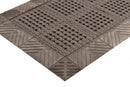 Notrax Drainage Mat, 5 ft L, 3 ft W, 1 in Thick, Rectangle, Black - 620S0035BL