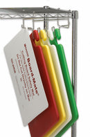 San Jamar 5-1/4" x 10" x 5-3/4" Stainless Steel Cutting Board Hanging Rack - CNCRK