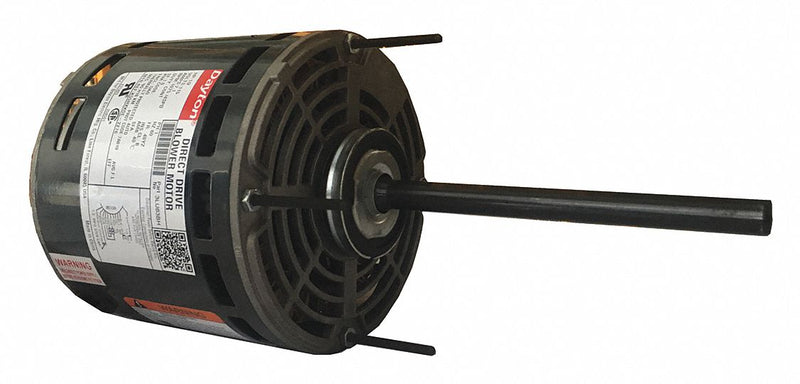 Dayton 1/2 HP Direct Drive Blower Motor, Permanent Split Capacitor, 1075 Nameplate RPM, 115 Voltage - 3LU83