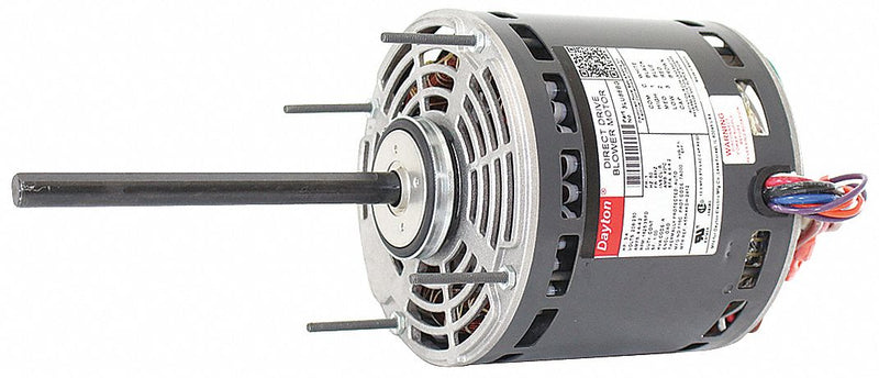 Dayton 3/4 HP Direct Drive Blower Motor, Permanent Split Capacitor, 1625 Nameplate RPM, 208-230 Voltage - 3LU86