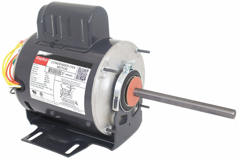 Dayton 1/2 HP Condenser Fan Motor, Permanent Split Capacitor