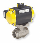 Top Brand 1 1/4 in Double Acting Pneumatic Actuated Ball Valve, 2-Piece - SVSER124121