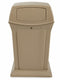 Rubbermaid 45 gal Square Trash Can, Plastic, Beige - FG917188BEIG