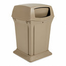 Rubbermaid 45 gal Square Trash Can, Plastic, Beige - FG917188BEIG