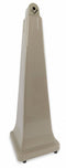 Rubbermaid 1 gal Cigarette Receptacle, 39 1/2 in Height, 12 1/4 in Base Dia., Plastic, Tan - FG257088BEIG