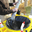 Rubbermaid 1 gal Cigarette Receptacle, 39 1/2 in Height, 12 1/4 in Base Dia., Plastic, Tan - FG257088BEIG