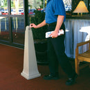 Rubbermaid 1 gal Cigarette Receptacle, 39 1/2 in Height, 12 1/4 in Base Dia., Plastic, Tan - FG257088BEIG