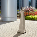 Rubbermaid 1 gal Cigarette Receptacle, 39 1/2 in Height, 12 1/4 in Base Dia., Plastic, Tan - FG257088BEIG