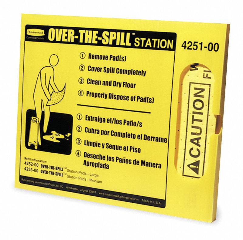 Rubbermaid Spill Kit/Station, Spill Station, Universal - FG425100YEL