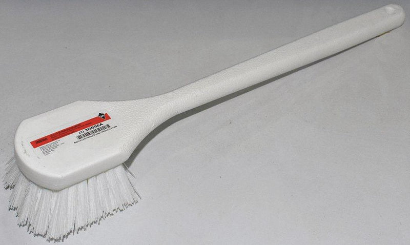 Tough Guy 20 inL Polyester Long Handle Scrub Brush, White - 3NB56