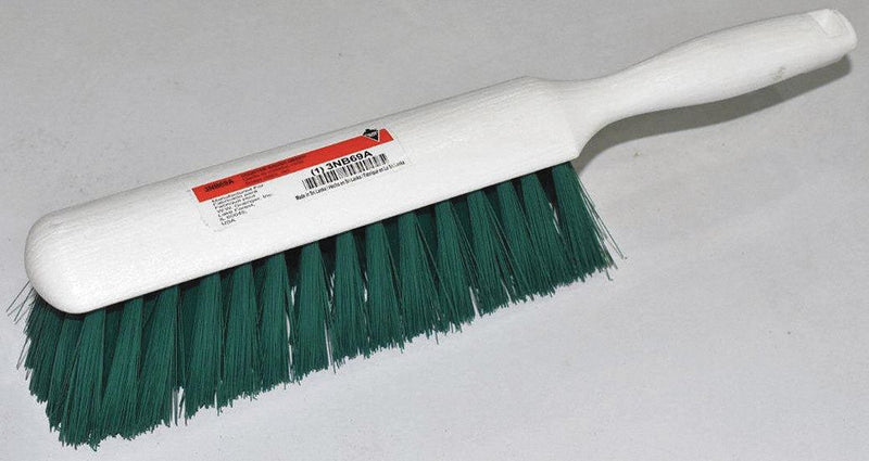 Tough Guy 13"L Polyester Short Handle Bench Brush, White - 3NB69