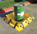 Enpac Snap Wall Containment Berm, 400 gal Spill Capacity, 8 ft Length, 10 ft Width, 8 in Height - 57-8108-YE-SU
