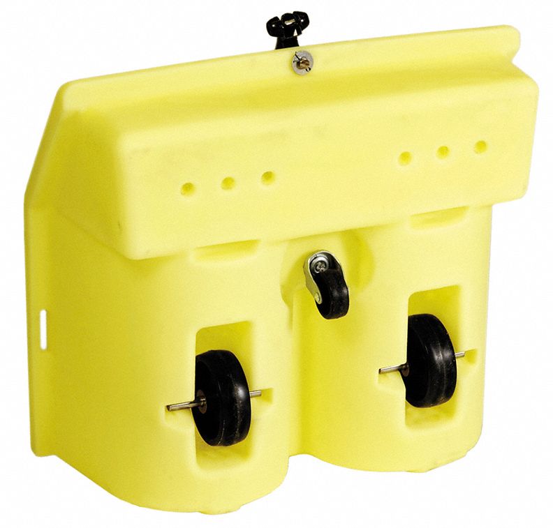 Enpac Mobile Pail Dispensing and Containment System, 8 gal Spill Capacity, 200 lb Load Capacity - 6011-YE-M