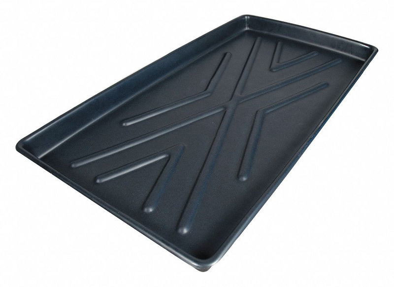 Ultratech Spill Tray, Polyethylene, 8 gal Spill Capacity, 44 in Length, 23 1/2 in Width, 2 3/4 in Height - 2370