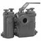 Mueller Steam Specialty 2" Duplex Strainer, Threaded, .062" Mesh, 10" Length, Stainless Steel - 2 792S-HH SS Duplex Strainer Thd