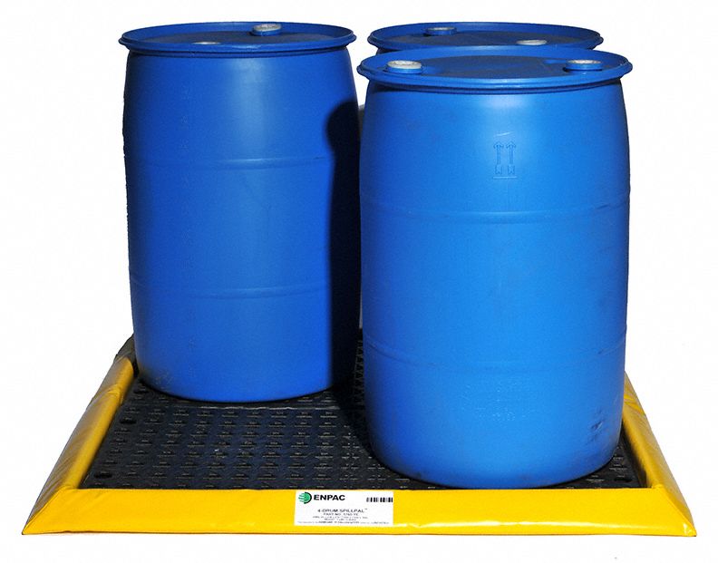 Enpac Flexible Spill Containment Pallet, Uncovered, 24 gal Spill Capacity - 5760-YE-G