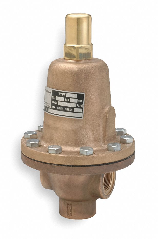 Cash Valve Bronze Adjustable Back Pressure Relief Valve, FNPT Inlet Type, FNPT Outlet Type - 13722-0083