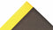 Notrax Static Dissipative Mat, 60 ft L, 4 ft W, 3/8 in Thick, Black with Yellow Border - 825R0048BY