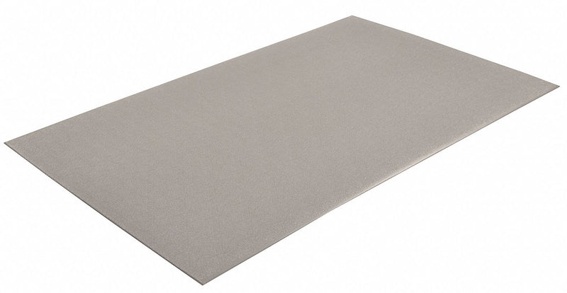 Notrax Static Dissipative Mat, 10 ft L, 3 ft W, 3/8 in Thick, Gray - 825S0310GY