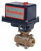 Dynaquip Bronze Electronic Actuated Ball Valve, 1 in Pipe Size, 120V AC Voltage - EVA65AME21