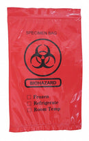 Top Brand Specimen Transfer Bag, Opaque Red, PK1000 - 3TZY6