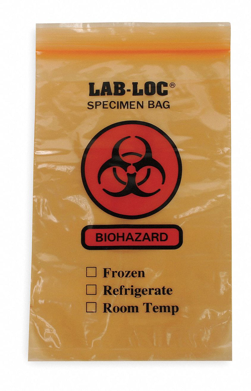 Top Brand Specimen Transfer Bag, 9 In. L, PK1000 - LAB20609OE