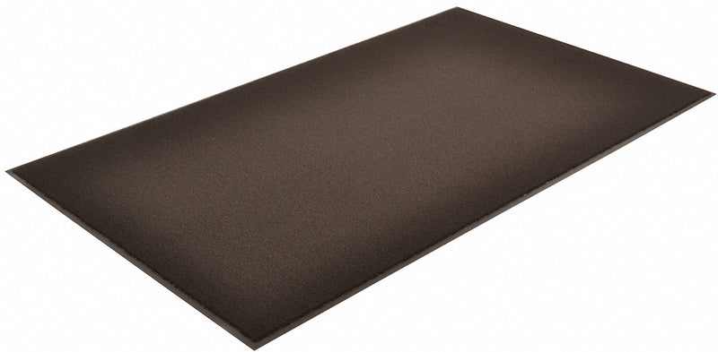 Notrax Indoor Entrance Mat, 6 ft L, 4 ft W, 5/16 in Thick, Rectangle, Black - 141S0046BL