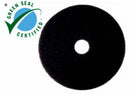 3M 14 in Non-Woven Nylon/Polyester Fiber Round Stripping Pad, 175 to 600 rpm, Black, 5 PK - 7200